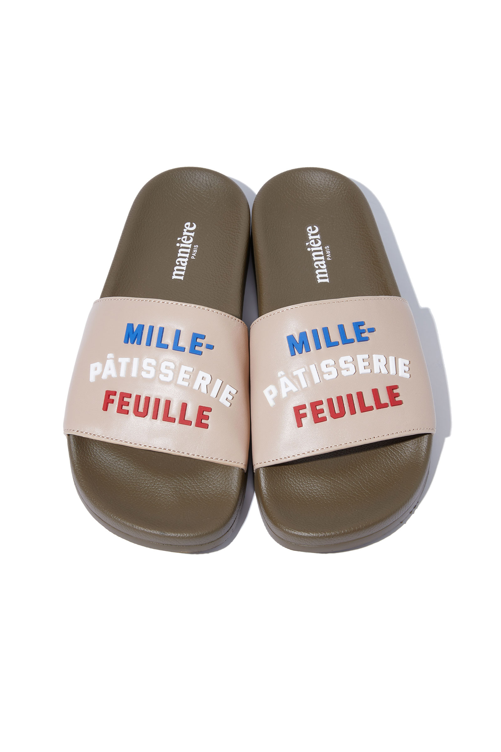 ep.4 Mille Patisserie Feuille slide sandal (Brown)