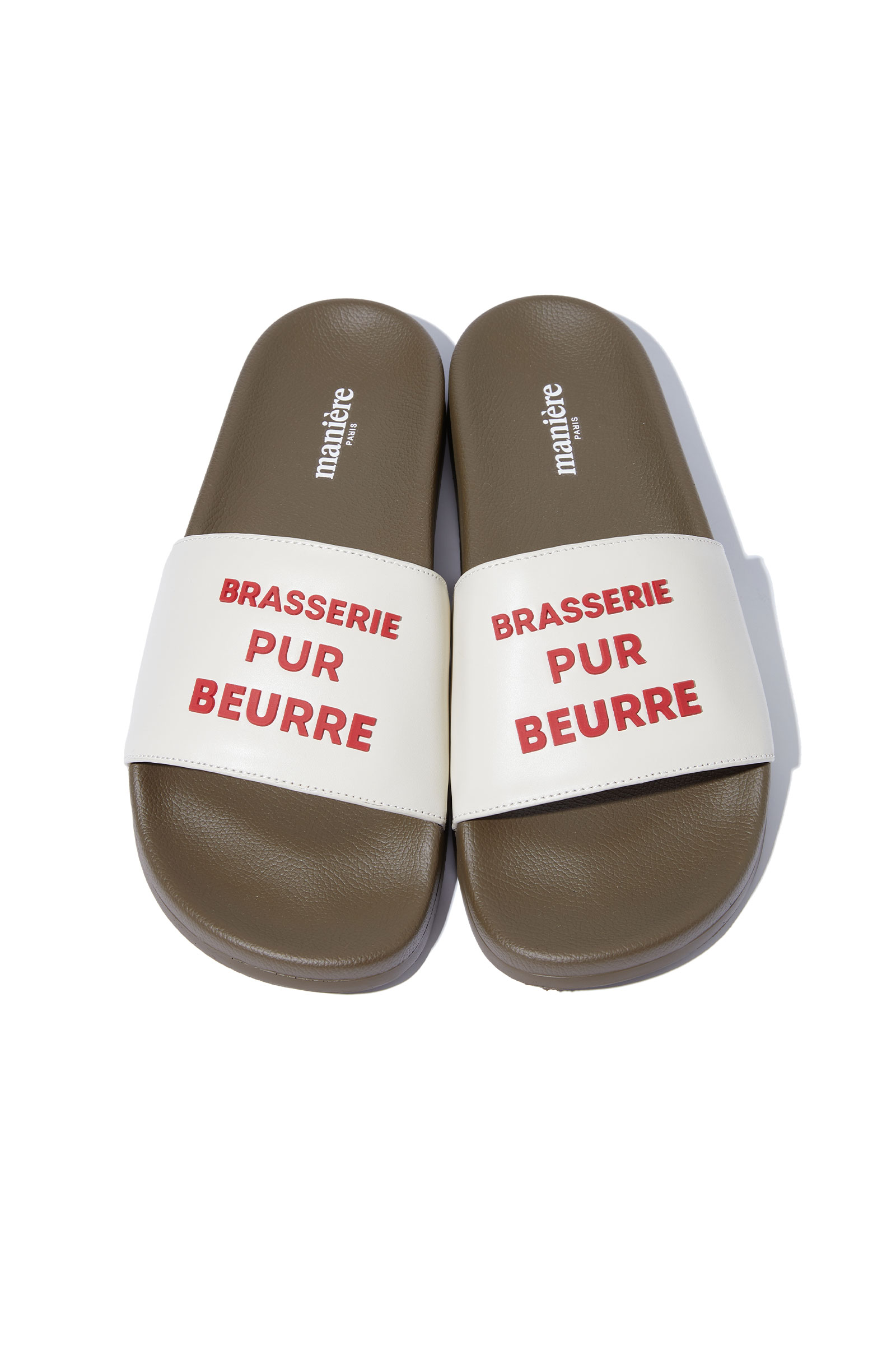 ep.4 BRASSERIE PUR BEURRE slide sandal (Ivory)
