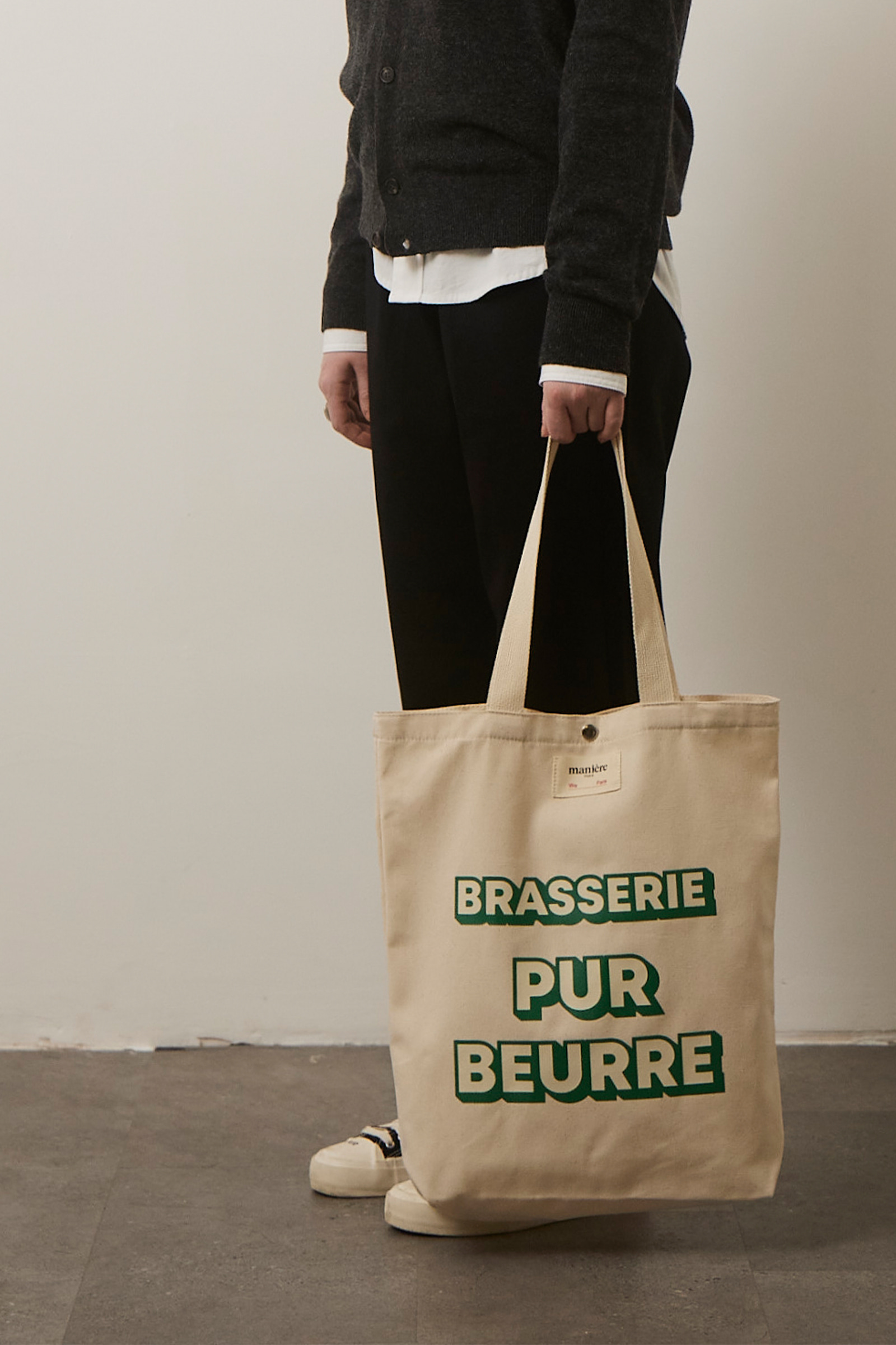 ep.5 Brasserie Lettering Ecobag (Ivory&amp;Green)