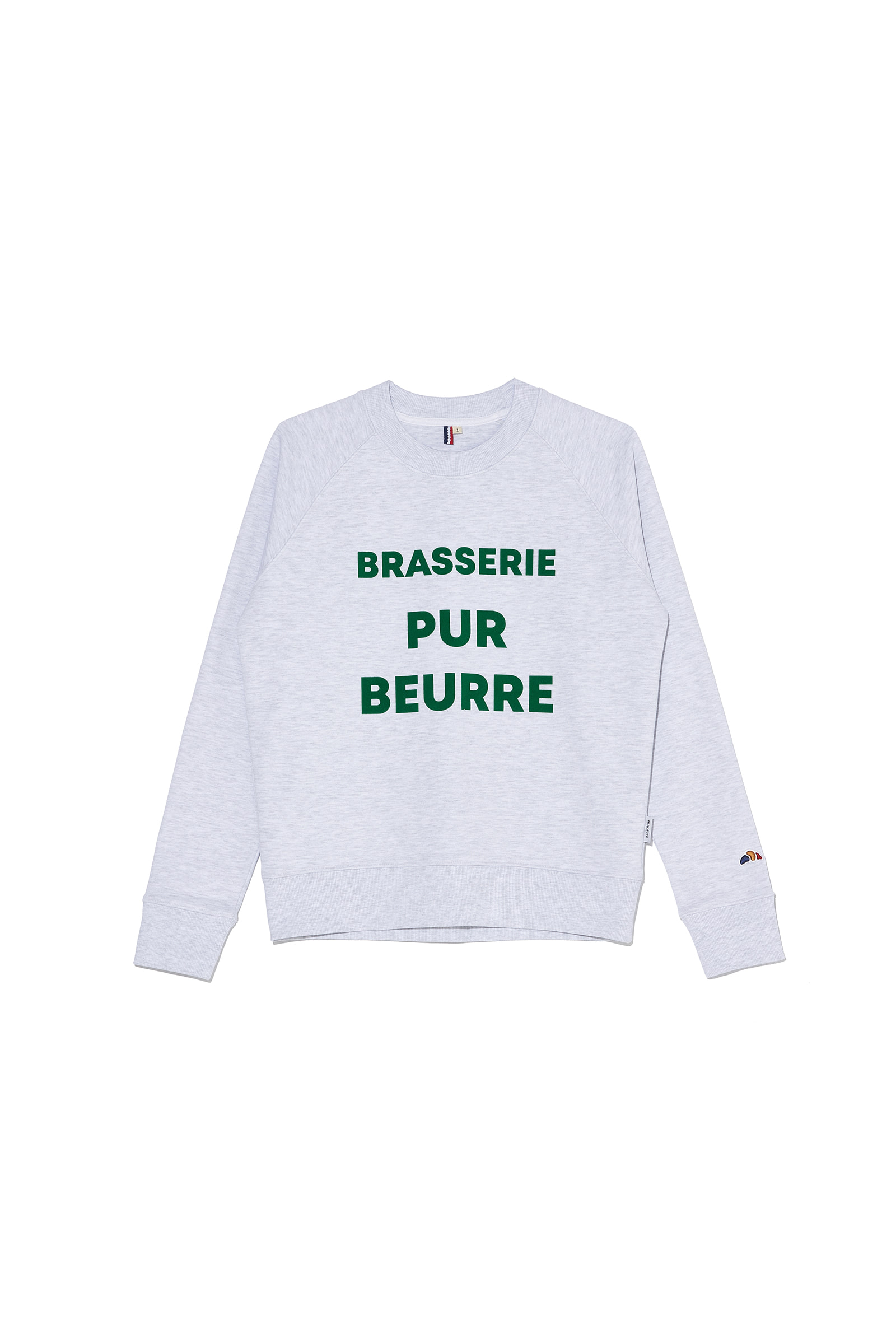ep.6 BRASSERIE PUR BEURRE lettering sweatshirts (Cool gray)