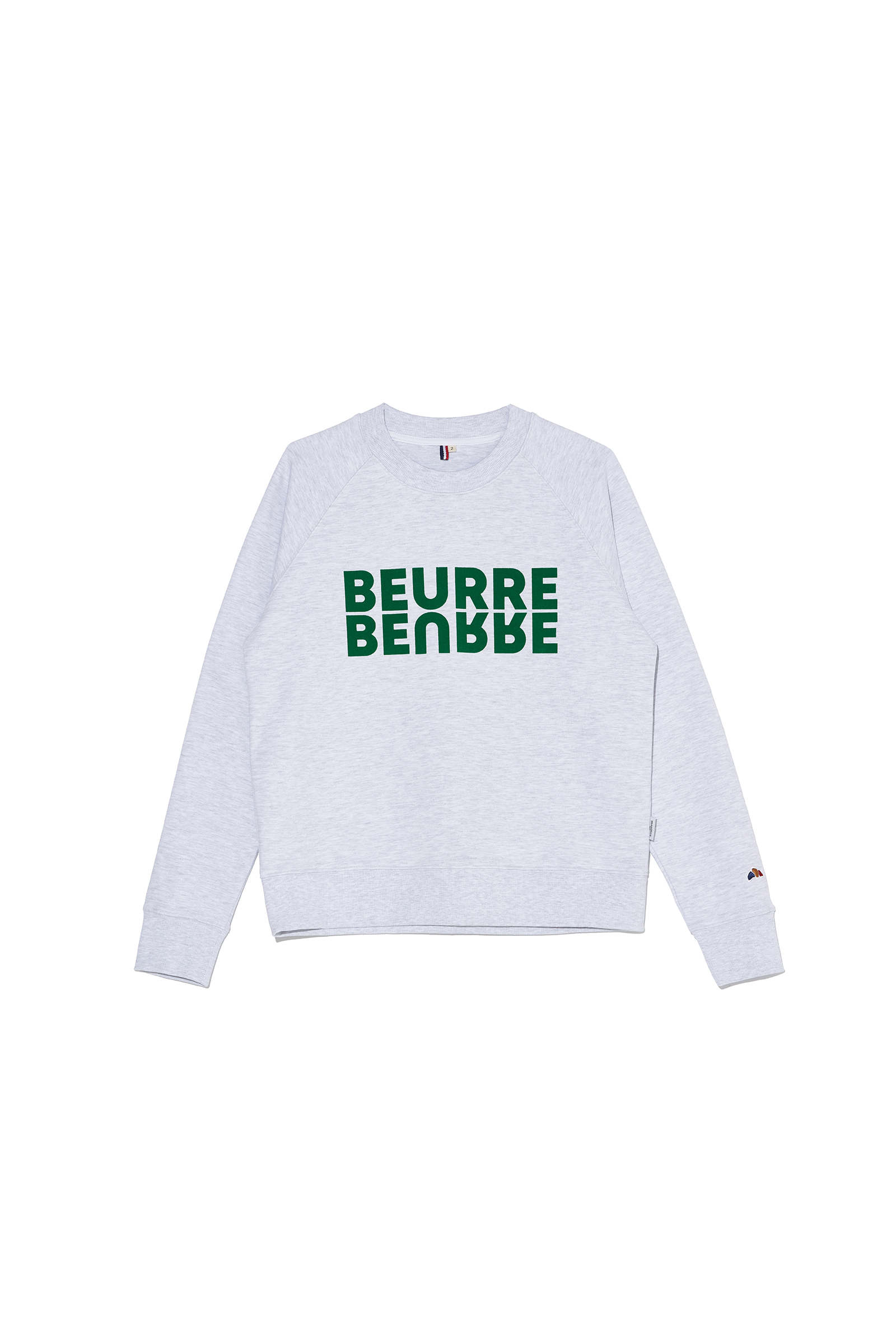 ep.6 BEURRE Decalcomanie sweatshirt (Cool gray)