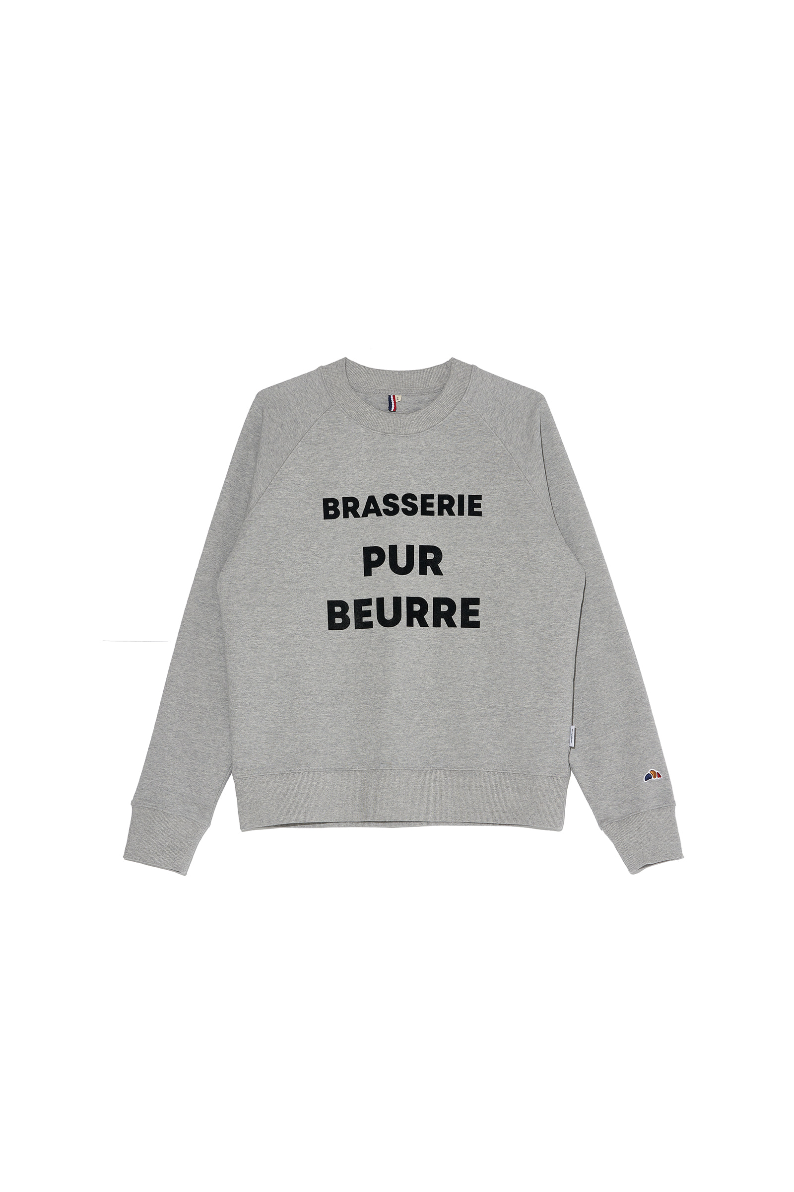 ep.6 BRASSERIE PUR BEURRE lettering sweatshirts (Gray)