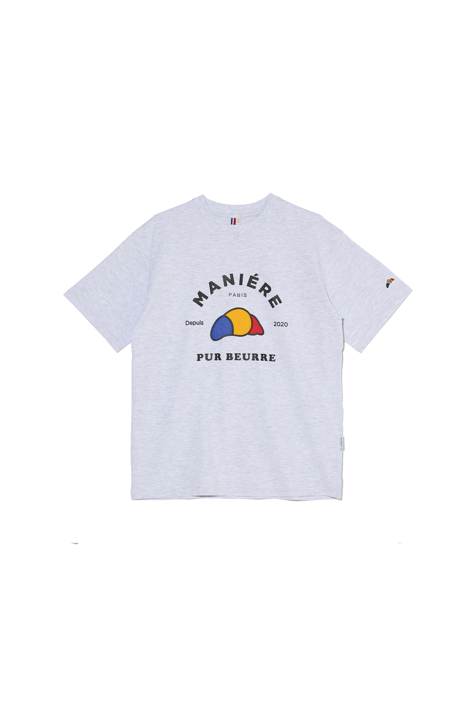 ep.6 Croissant patch T-shirts (Cool Gray)