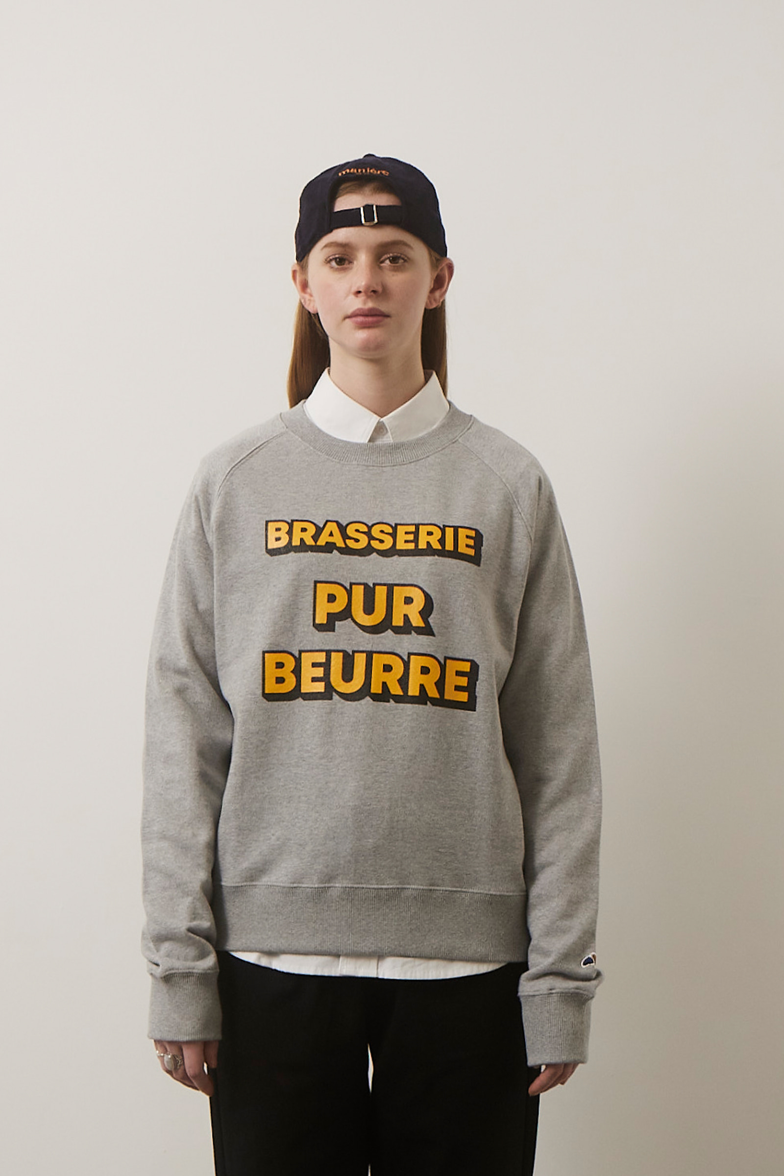 ep.5 Brasserie Pur Beurre patched Sweatshirts (Yellow&amp;Black)