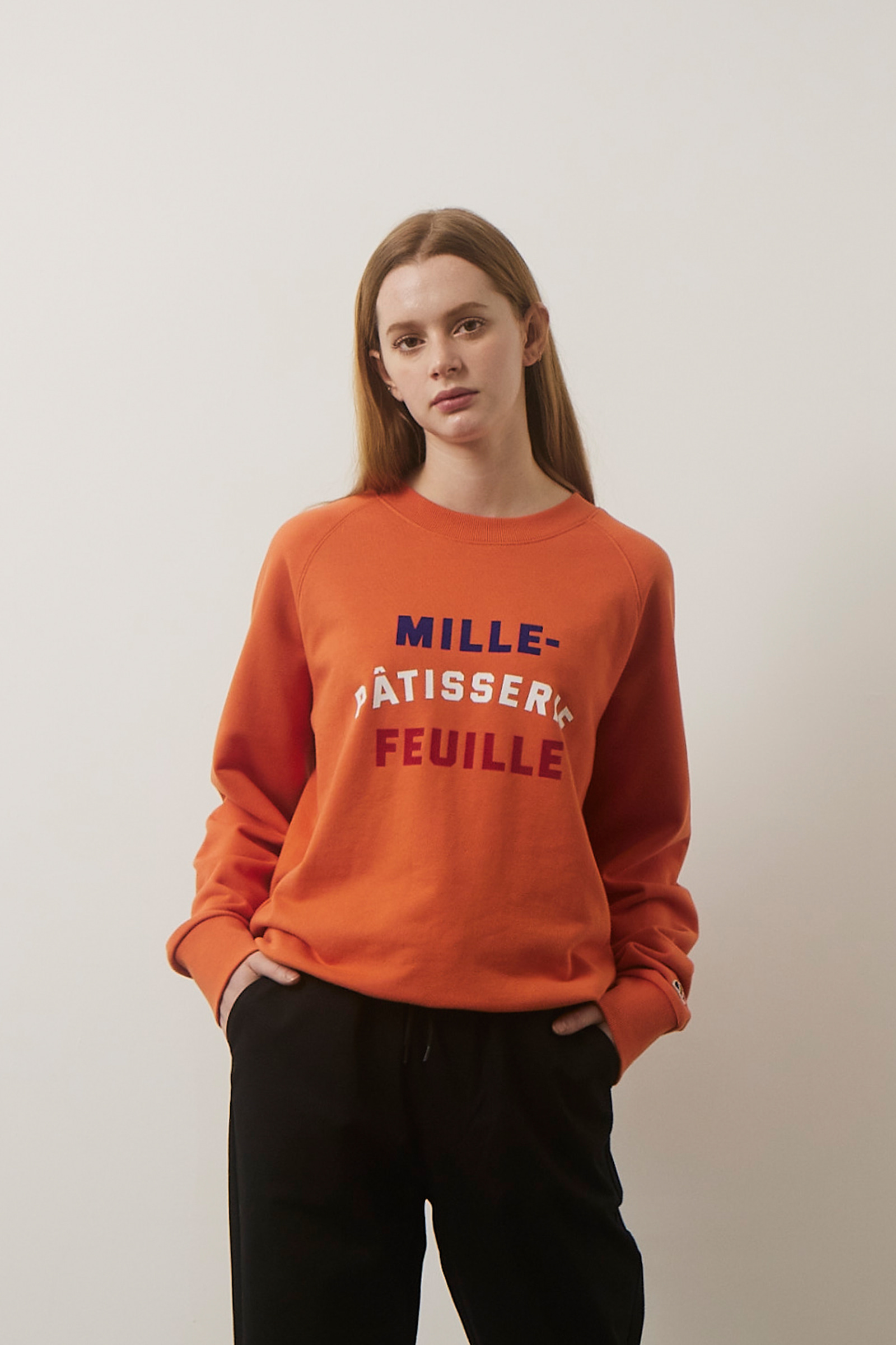 ep.4 Pâtisserie Lettering Sweatshirts (Orange)